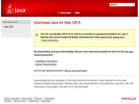Java Plug In For Mac Yosemite